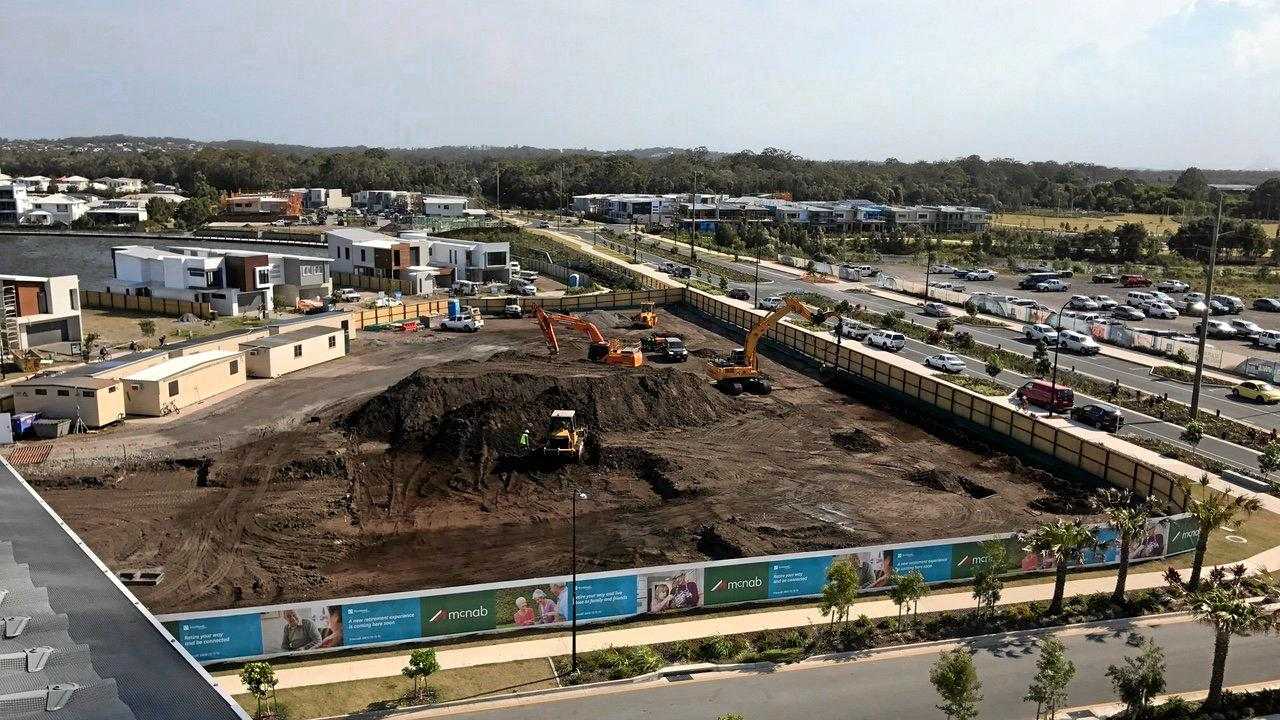 UNDERWAY: Work begins on the Oceanside Retirement Village. Picture: Stockland