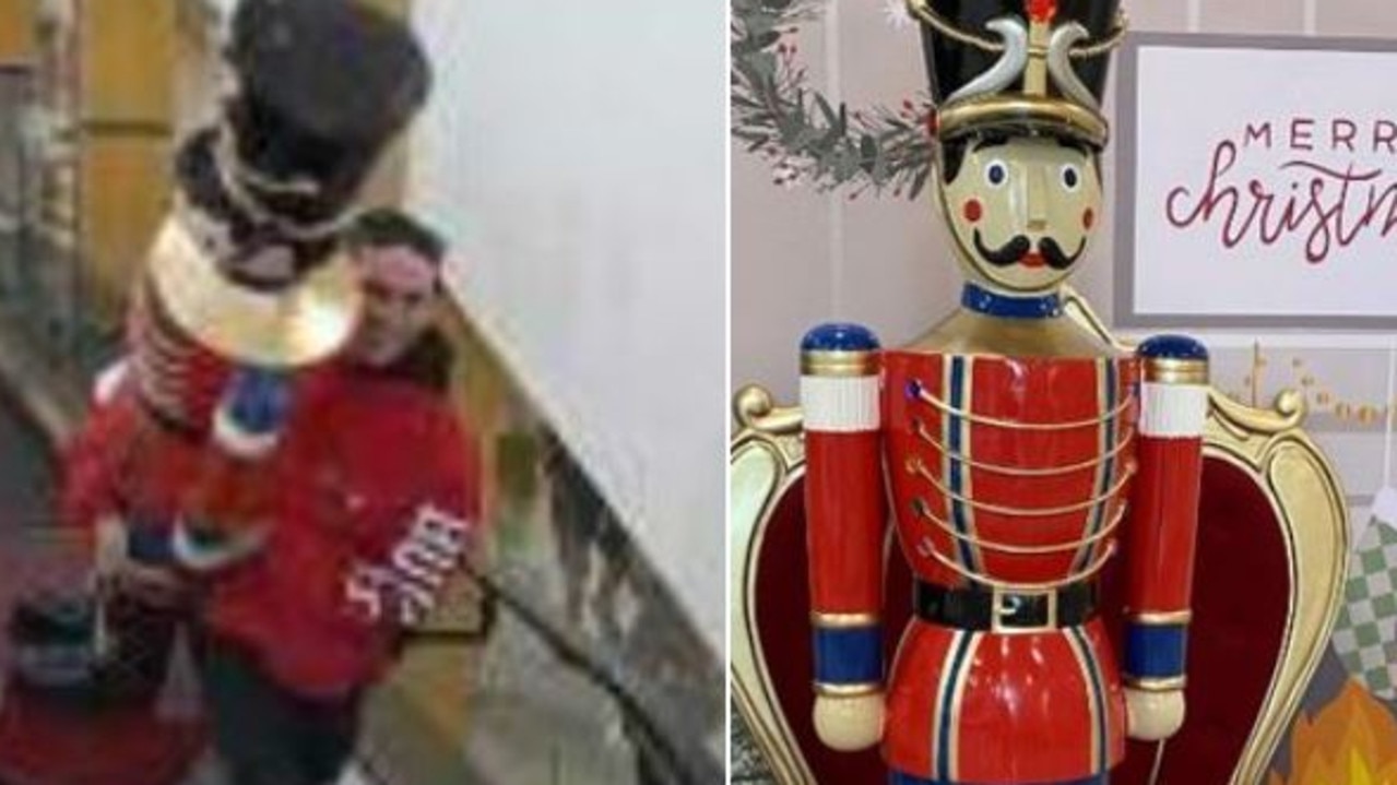 SA CCTV Footage Of Giant Nutcracker Ornament Stolen From Mount Barker   Ce355f36ee95b7821de621cf28cdeb63