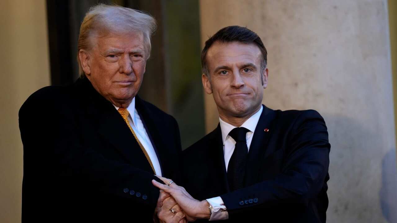 Trump Welcomed by Macron at Notre Dame Reopening