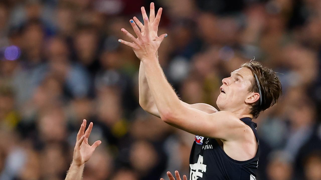 Boyd rose rapidly from Spotswood in the WRFL to the VFL with Footscray and then onto Carlton’s list amid two interrupted years over the pandemic. Picture: Dylan Burns / Getty Images