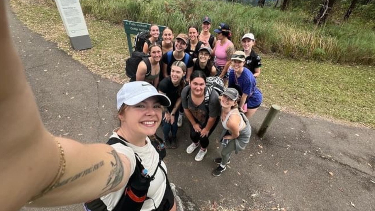 'B-----s who hike' group had an awesome turnout for their first women's only event to Wallaman falls with 22 women participating