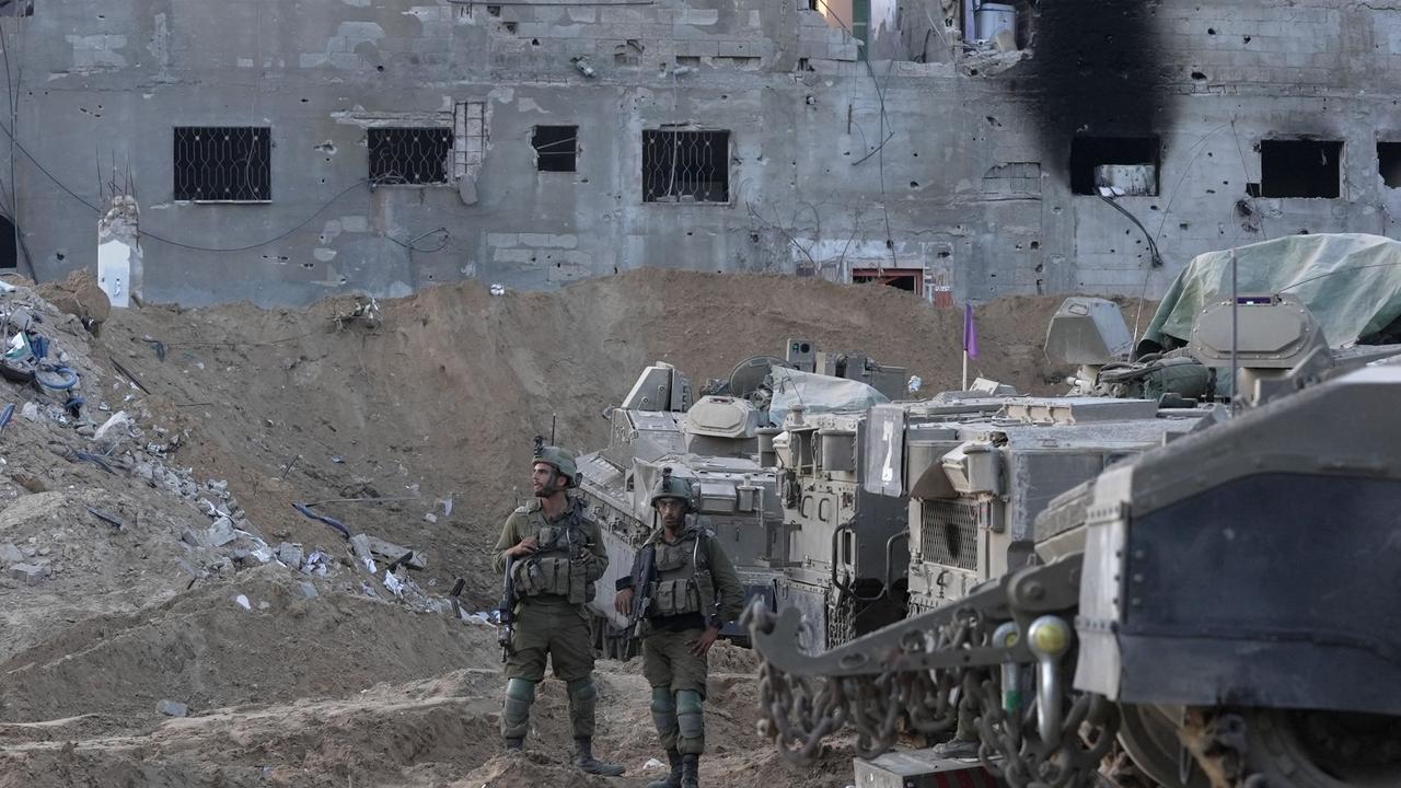 Israeli troops in the northern Gaza Strip. Picture: Daphne Lemelin/AFP