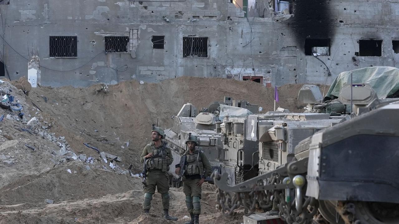 Israeli troops in the northern Gaza Strip. Picture: Daphne Lemelin/AFP <b/><b/>