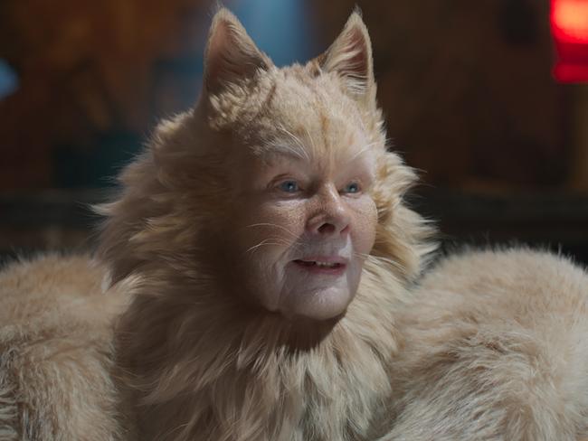 Judi Dench in a scene from the movie Cats. Picture: Supplied by Universal Pictures.