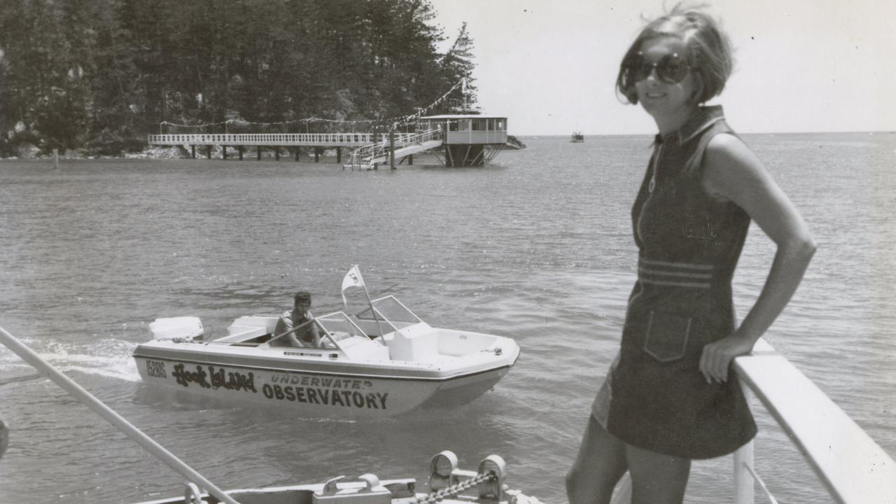 The island became a population tourist spot after the opening of an underwater observatory in 1969. Picture: Queensland State Archives