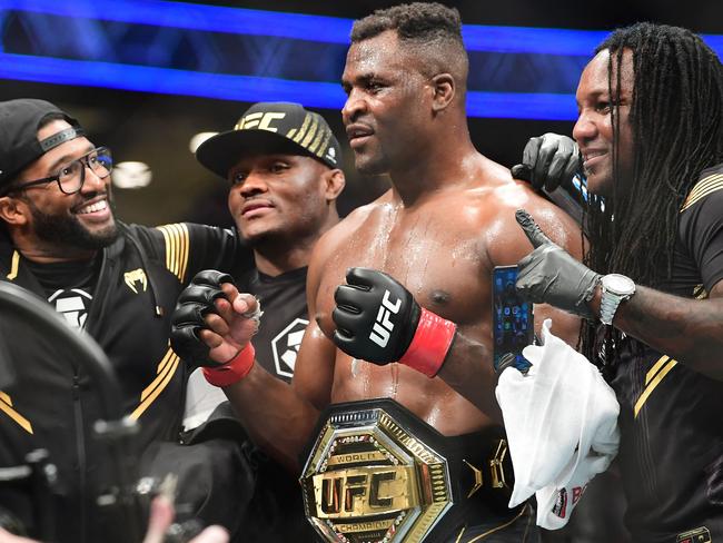 UFC 270 heavyweight world champion Cameroon's Francis Ngannou.