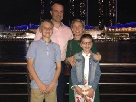 The Nicholson family was wiped out by the terrorist bomb blast at the Shangri-La hotel except for the dad, who wandered morgues searching for his family. Picture: Facebook