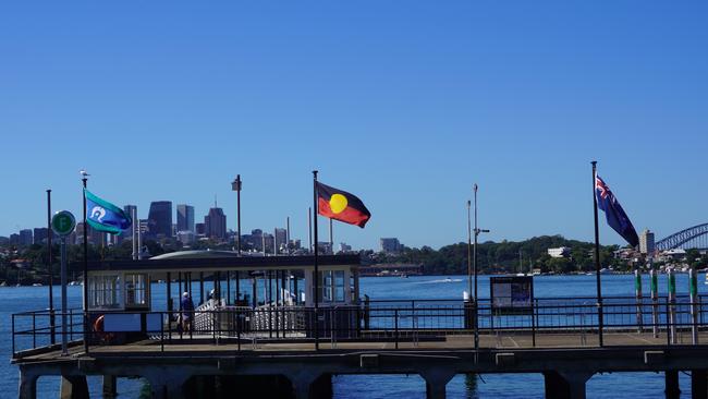 The wharf at Cockatoo Island.