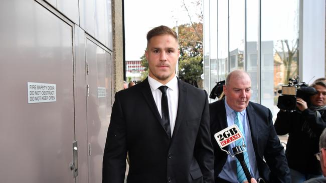 Jack de Belin is entitled to prove his innocence, but the rules don’t stack up for other players. Picture: AAP.