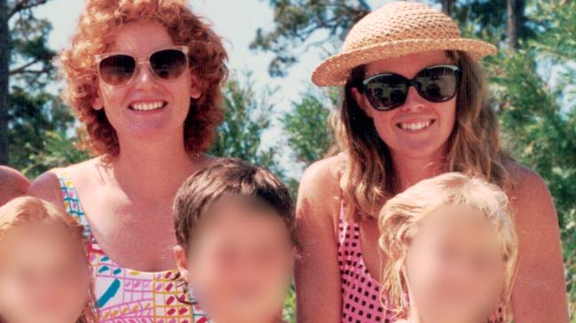 Joanne Curtis, right, with her friend Karen Cook in Coomera.