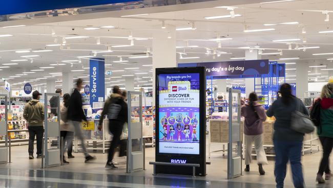 Cartology's digital ads on display at Big W.