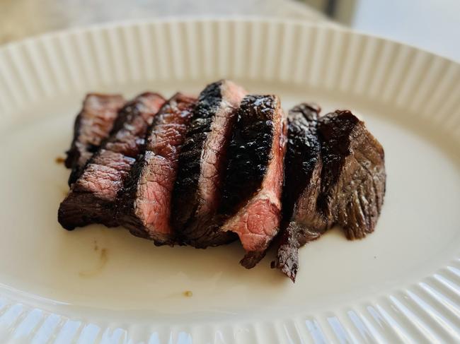 Rump steak  at Lars Bar & Grill, Mermaid Beach.