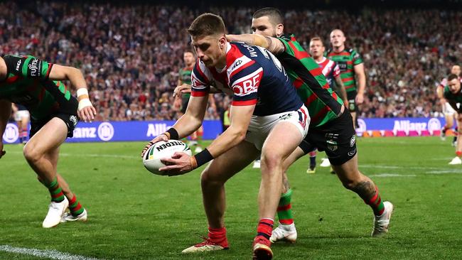 Momirovski scored the final try at the SFS. Photo by Cameron Spencer/Getty Images.