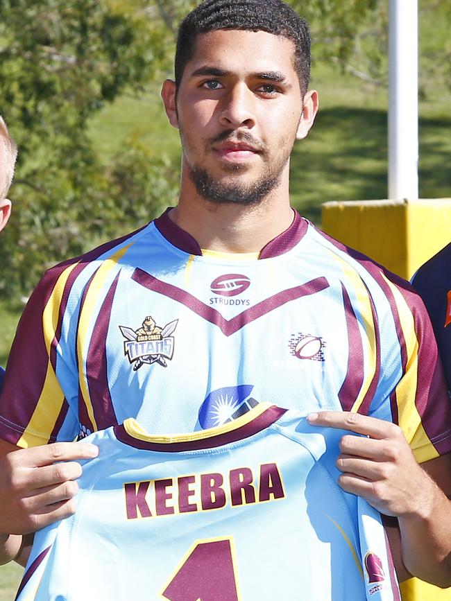 Keebra Park's Elijah Lui scored. Picture: Tertius Pickard