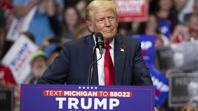 Republican Presidential nominee former President Donald J. Trump holds his first public campaign rally with his running mate, Vice Presidential nominee U.S. Senator J.D. Vance. Picture: y Bill Pugliano/Getty Images