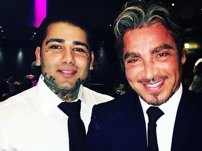Moudi Tajjour pictured with his cousin John Ibrahim. Picture: Instagram