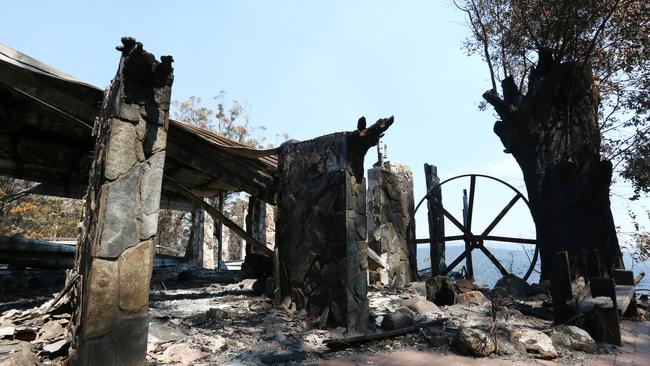 Binna Burra Lodge after last years bushfires. Picture: NIGEL HALLETT