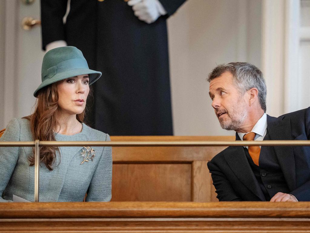 Queen Maryand King Frederik of Denmark attend the opening of the Danish Parliament at Christiansborg in Copenhagen on, October 1, 2024. Picture: Mads Claus Rasmussen / Ritzau Scanpix / AFP