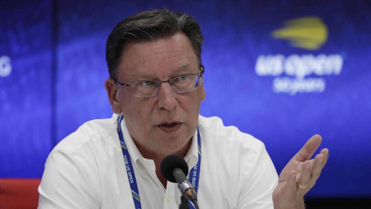 U.S. Tennis Association spokesman Chris Widmaier speaks about the decision to have an "extreme heat" policy for the first time for U.S. Open men's matches.