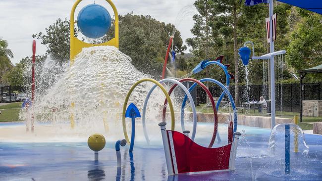 Peninsula Leisure Centre's new $1M aquatic park. The park officially opened today. Picture: News Local / Troy Snook