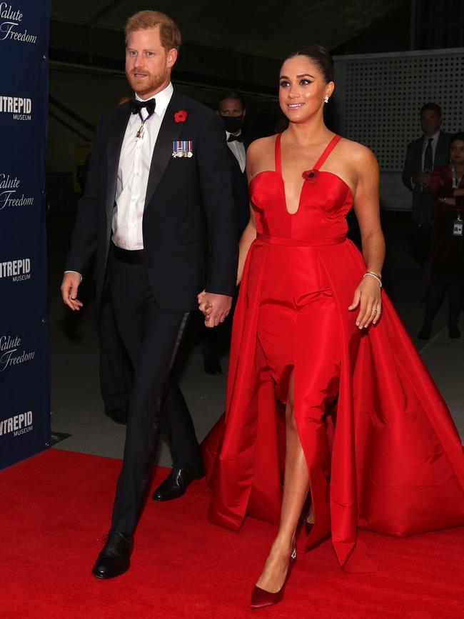 Prince Harry and Meghan, Duchess of Sussex in New York today.