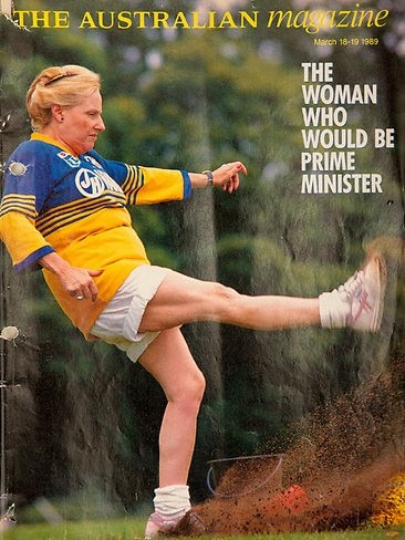 Bronwyn Bishop on the cover of The Weekend Australian Magazine way back on March 19, 1989.