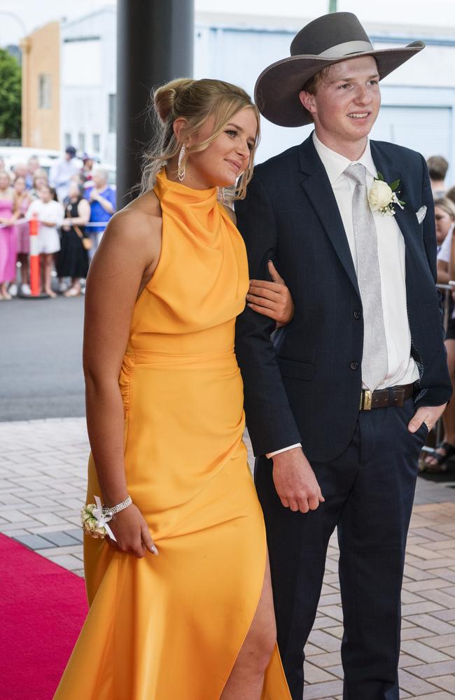 Janica Glasson and Jock Cameron at Toowoomba Grammar School formal at Rumours International, Wednesday, November 15, 2023. Picture: Kevin Farmer