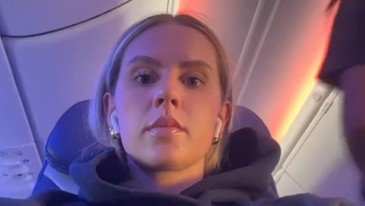 Reason woman always wears hoodie on flight