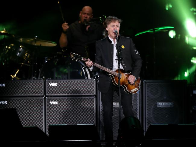 Paul McCartney has a very relaxed backstage rider for a superstar. Picture: Richard Wainwright, AAP Image.