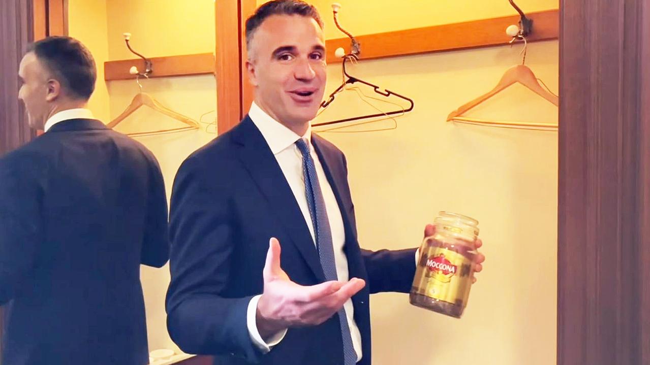 Peter Malinauskas has a secret addiction and it’s Moccona coffee.