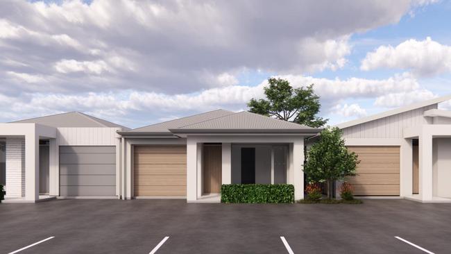 Luxo Projects wants to construct seven townhouse-style dwellings in Port Lincoln. Picture: D’Andrea Architects