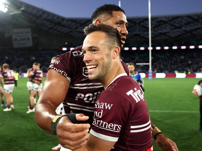 Luke Brooks was all smiles after winning the biggest game of his career. Picture: Cameron Spencer/Getty Images