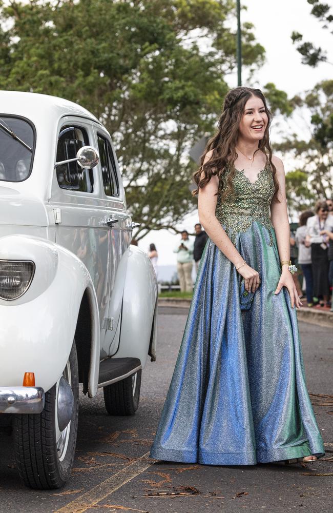 Graduate Eliza Wingrave at Toowoomba Christian College formal at Picnic Point, Friday, November 29, 2024. Picture: Kevin Farmer