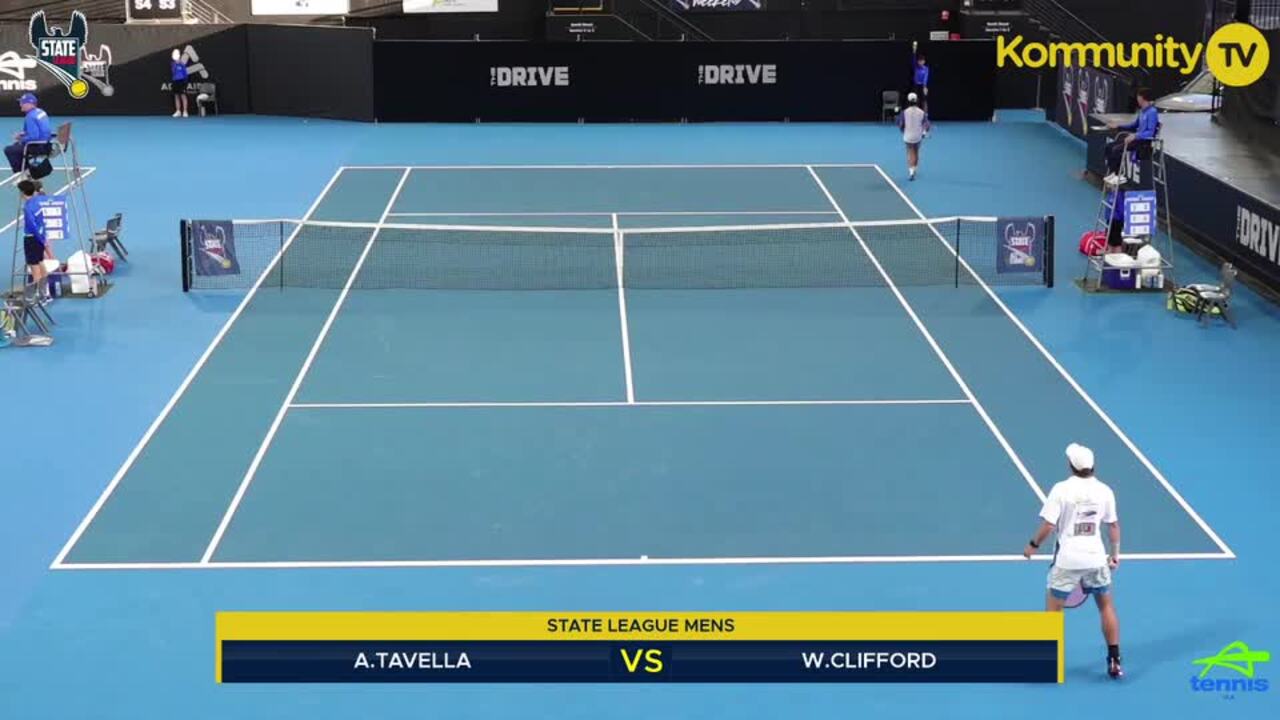 Replay: Andrew Tavella (Trinity) v William Clifford (PGR) — Tennis SA State League Grand finals Day 2