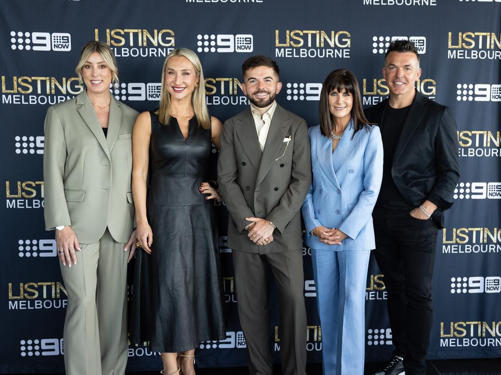 Listing Melbourne launch (L-R) Tabitha Robb, Diana Kozlowska, Fraser Lack, Nicole Jacobs and Andrew Campbell. Picture: Fiona Hamilton Photography