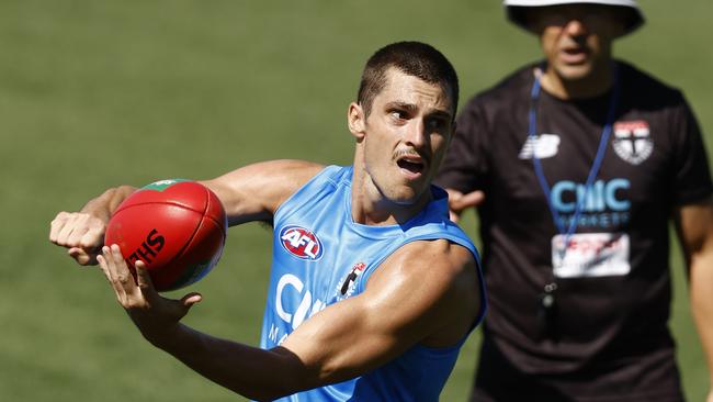 Jack Steele is trimmed down and beefed up for 2023. Picture: Darrian Traynor/Getty Images