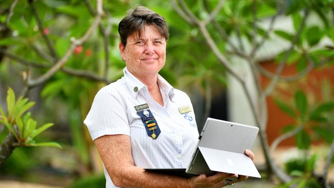 Thanks A Million campaign; District Manager of South Townsville Girl Guides Jean Croft kept her weekly meetings going by using Zoom over the COVID lockdown. Picture: Alix Sweeney