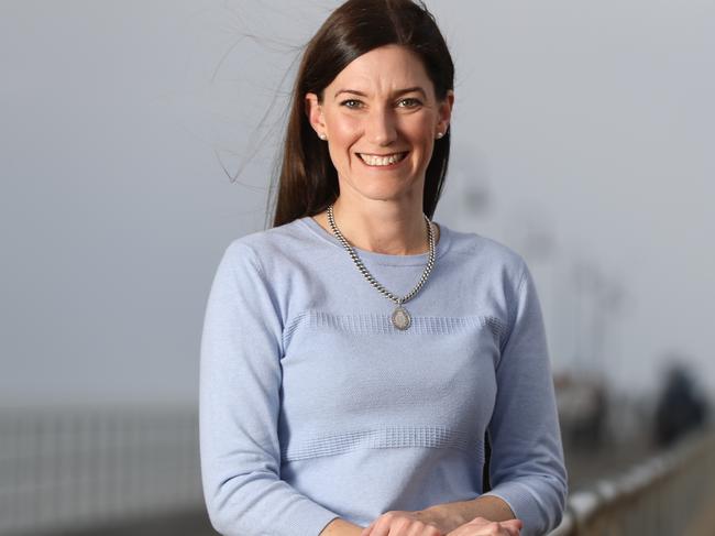 19.5.2019.Nicole Flint Liberal member for Boothby pictured at Glenelg. PIC TAIT SCHMAAL.