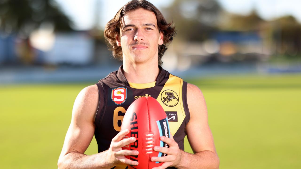 Glenelg's Ben Camporeale. Picture: Cory Sutton/SANFL