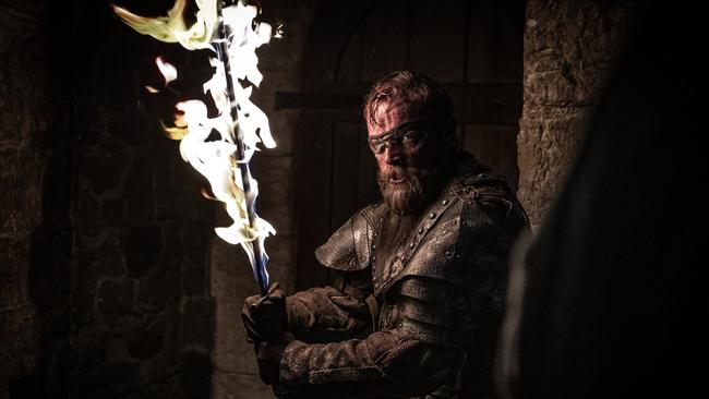 Beric means business but does not fare well. Picture: Supplied/ Foxtel