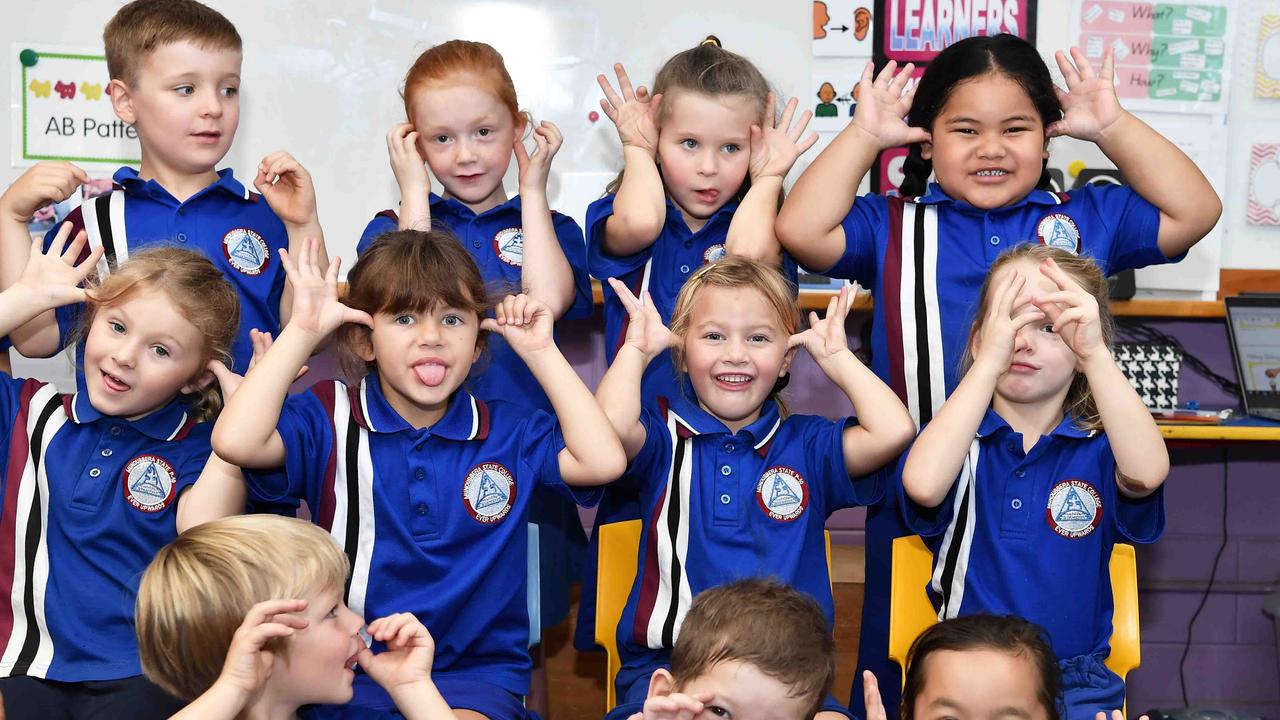 My First Year: Mundubbera State School Preps, (back) Brodie, Charlie, Maggie, Madison, Sioona, (Middle) Scarlett, Isabell, Amelia, Isla, Indi, (front) Sofia, Bridon, Anthony, Sisi. Picture: Patrick Woods.