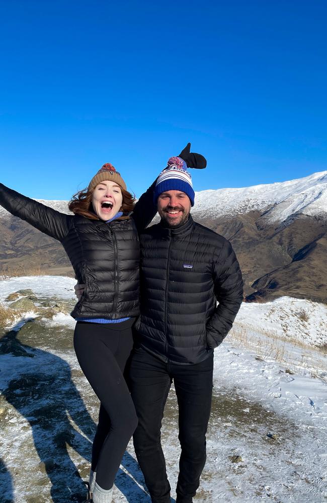 Tess Alexander and Kieran Ryan on holiday together.