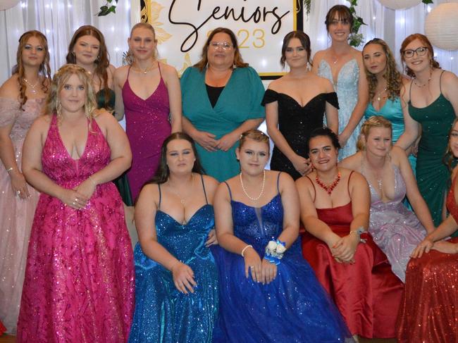 Early Childhood Studies Class enjoy the Nanango State High School 2023 formal on the night of Friday September 8, 2023.