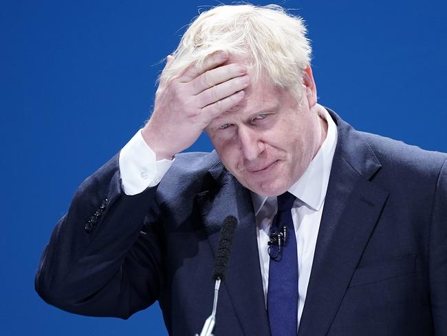 ***BESTPIX*** MANCHESTER, ENGLAND - JUNE 29: Boris Johnson talks on stage at Manchester Central Convention Complex on June 29, 2019 in Manchester, England. Boris Johnson and Jeremy Hunt are the final two MPs left in the contest to replace Theresa May as leader of the Conservative Party. The winner will be announced on July 23rd 2019 and will also take up the post of Prime Minister of the UK and Northern Ireland.  (Photo by Christopher Furlong/Getty Images)