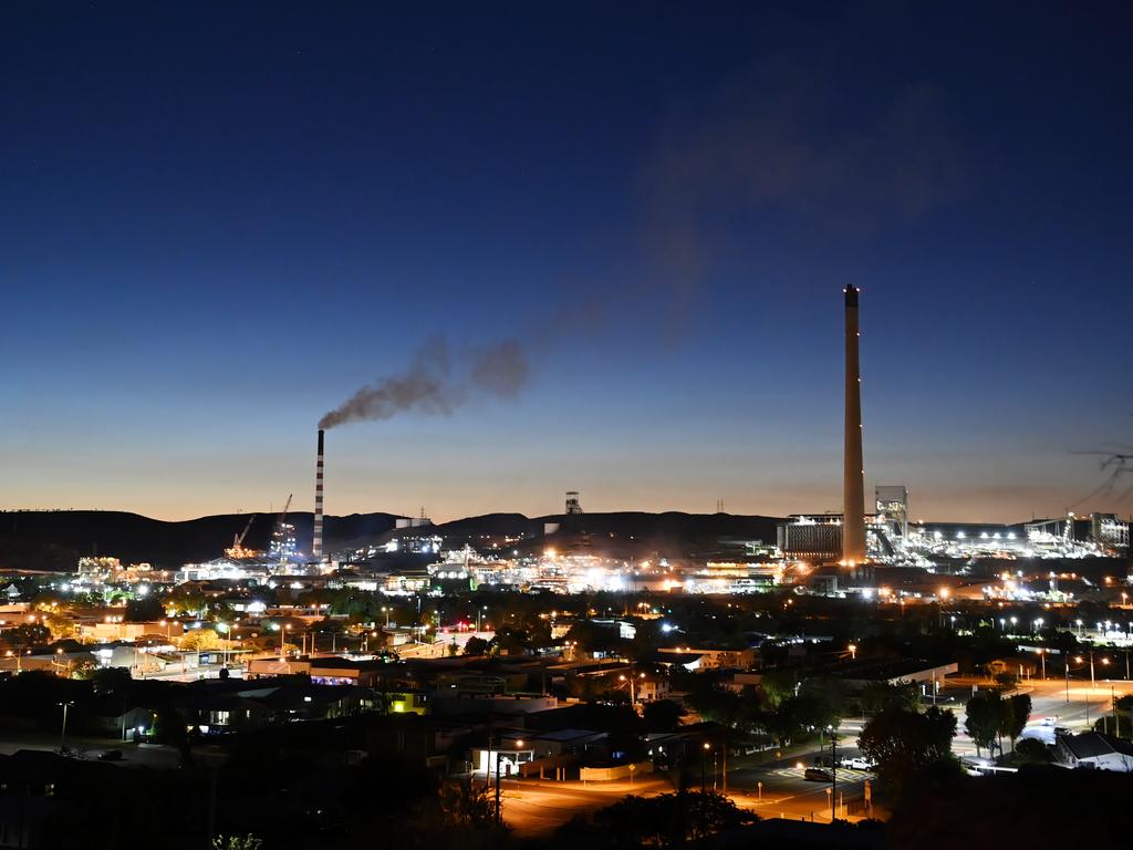 The Mount Isa Mine at dusk. Picture: Lyndon Mechielsen/The Australian