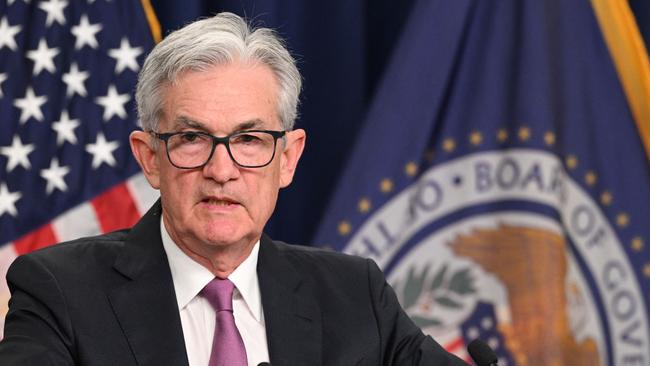 US Federal Reserve board chairman Jerome Powell. Picture: AFP