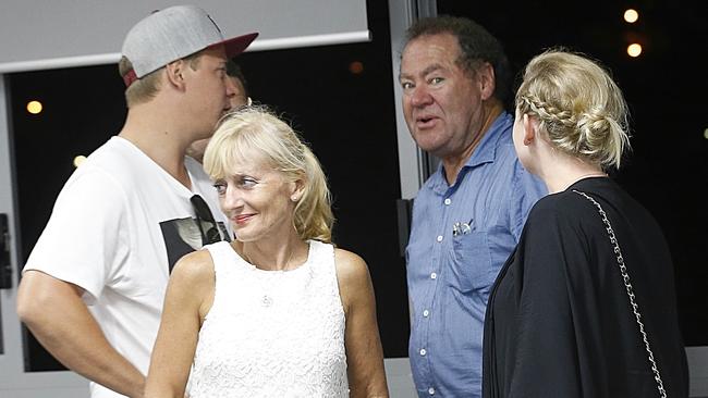 LNP candidate Ray Stevens of Mermaid Beach with supporters at his post election party office in Varsity Lakes, Gold Coast. Picture: Regi Varghese