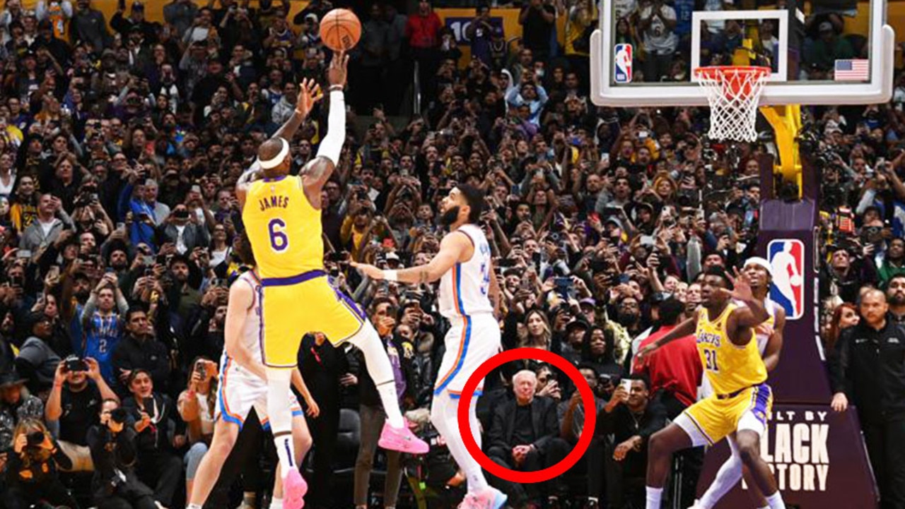 NBA world erupts over incredible Phil Knight detail in picture over LeBron  James breaking scoring record