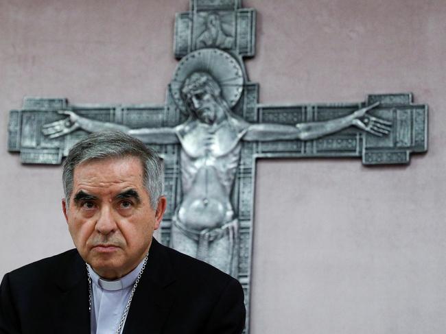 Cardinal Giovanni Angelo Becciu. Picture: Reuters/Guglielmo Mangiapane