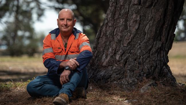 Kiri Fausett’s depression and post-traumatic stress disorder hadn’t been clear to him until a workplace forum. He shares his story for the first time. Picture: Brad Fleet